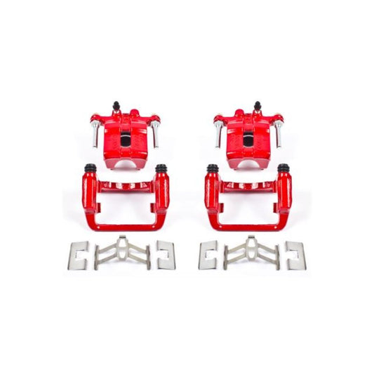 Power Stop 99-04 Acura RL Rear Red Calipers w/Brackets - Pair PowerStop