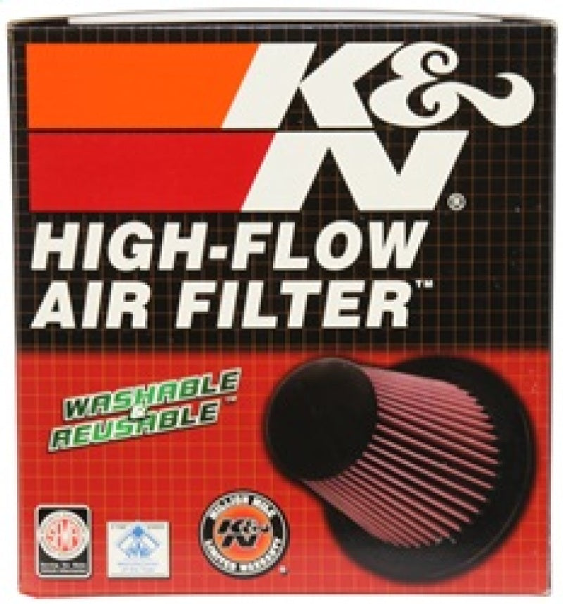 K&N Universal Rubber Filter 6in FLange ID / 7.5in OD / 6in Height / Round Straight