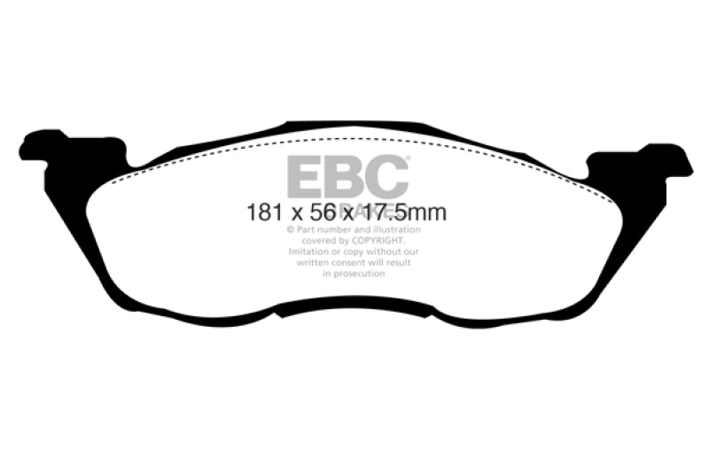 EBC YellowStuff Front Brake Pads - DP41276R