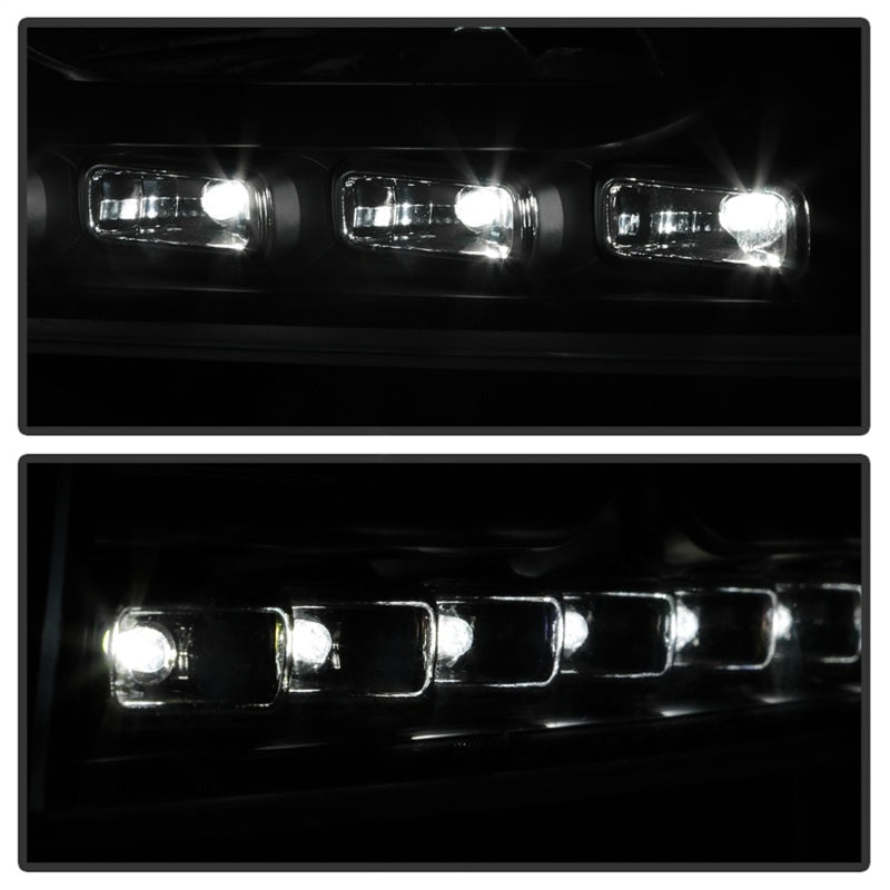 Xtune Dodge Charger 06-10 1Pc LED Crystal Headlights Black HD-ON-DCH05-1PC-LED-BK SPYDER