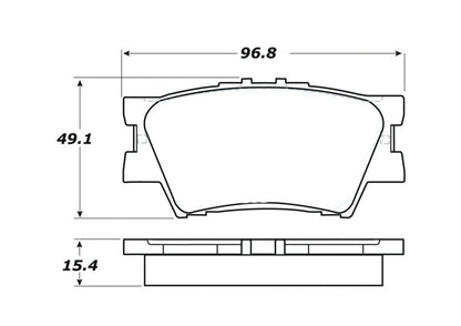 StopTech Premium Ceramic Rear Brake Pads - 308.12120 Stoptech