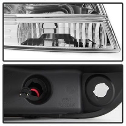 Spyder 99-04 Jeep Grand Cherokee Projector Headlights - Light Bar DRL LED - Chrome SPYDER