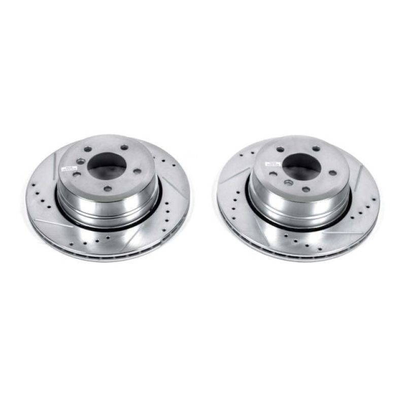 Power Stop 06-07 BMW 525xi Rear Evolution Drilled & Slotted Rotors - Pair PowerStop