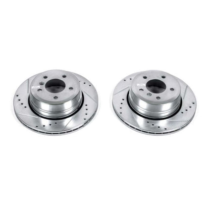 Power Stop 06-07 BMW 525xi Rear Evolution Drilled & Slotted Rotors - Pair PowerStop