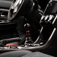 Load image into Gallery viewer, COBB Subaru 6-Speed Weighted COBB Shift Knob - Black (Incl. Both Red + Blk Collars) 213360-BK