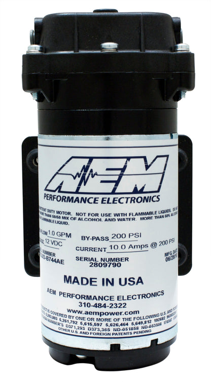 AEM Water / Methanol Injection 6-Amp Recirculation-Style Pump 200psi for One-Gallon Kit **replacemen AEM