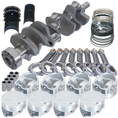 Eagle Chevy 454 1Pc 4.000in Crank 6.135in I-Beam Rods 18cc Dome 4.350in Pistons Rotating Assembly