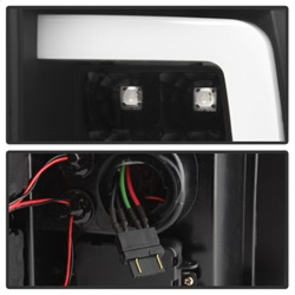 Spyder 07-13 Silverado (Will Not Work w/2010 921 Bulb) V3 LED Tail Lghts Blk ALT-YD-CS07V3-LBLED-BK SPYDER