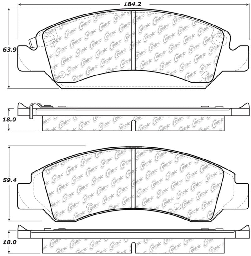 StopTech 08-20 Cadillac Escalade Front Truck & SUV Brake Pad Stoptech