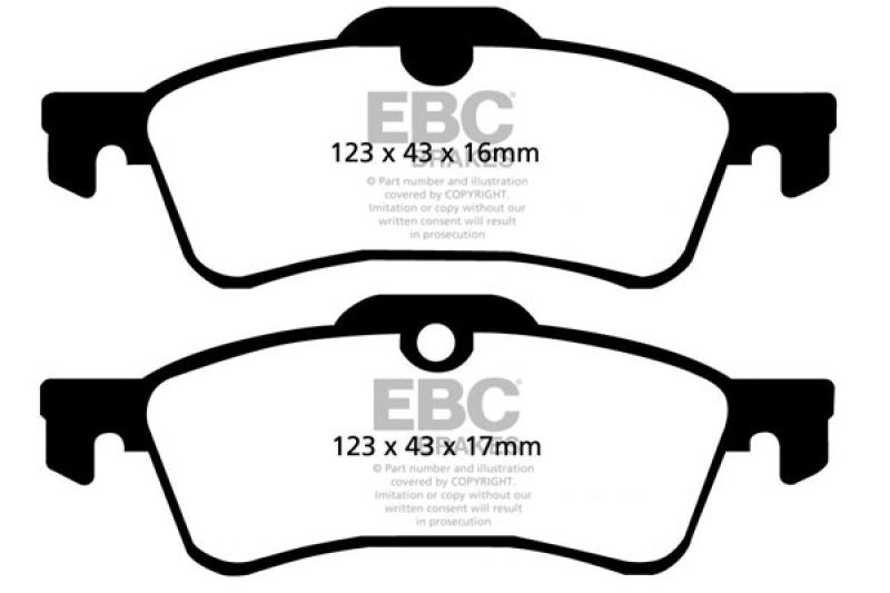 EBC RedStuff Rear Brake Pads - DP31389C EBC