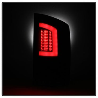 Spyder 07-09 Dodge Ram 2500/3500 V3 Light Bar LED Tail Lights - Blk Smoke ALT-YD-DRAM06V3-LBLED-BSM SPYDER