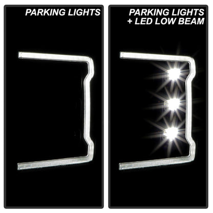Spyder Ford F-250/F-350/F450 17-18 Full LED Headlights Chrome PRO-YD-FS17HALAP-SEQ-BK SPYDER