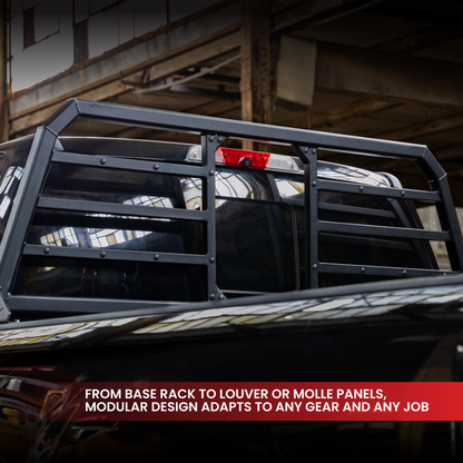 Gen-Y 19+ Dodge Ram 2500/3500 Defender 2 Outer Louver Panel for Headache Rack - Black