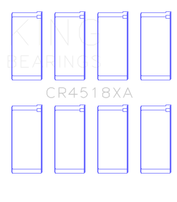 King Engine Bearings Hyundai/Kia D4Cb (Size +0.25mm) Connecting Rod Bearing Set