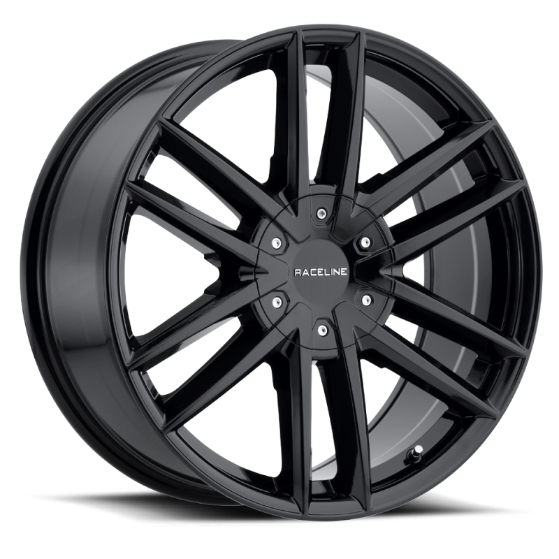 Raceline 158B Impulse 22x9.5in / 5x115/5x120 BP / 15mm Offset / 74.1mm Bore - Gloss Black Wheel