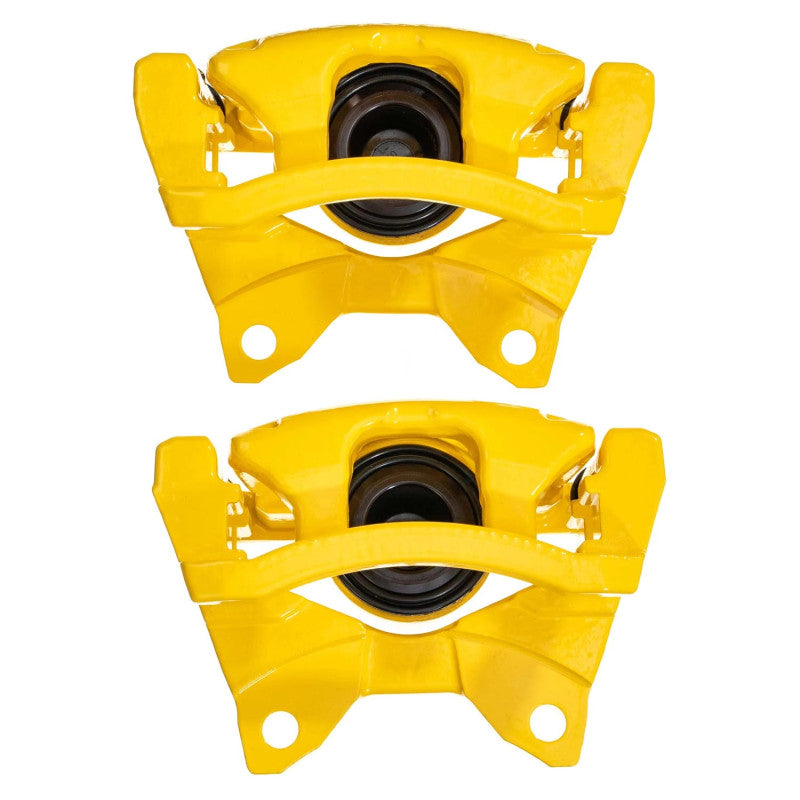 Power Stop 2018 Jeep Wrangler JK Rear Yellow Caliper w/Bracket (Pair) PowerStop