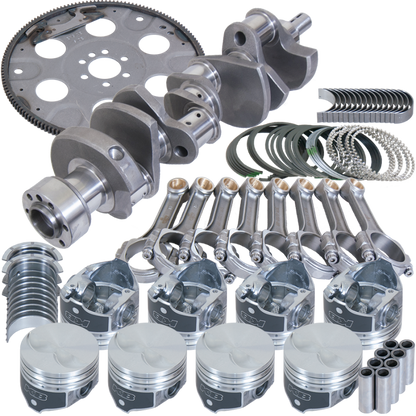 Eagle Chevy 305 1Pc 3.480in Crank 5.700in I-Beam Rods 3.796in Pistons 153 Tooth FP Balanced Assembly