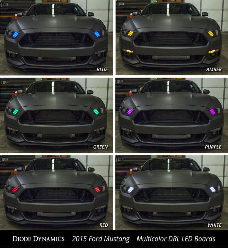 Diode Dynamics 15-17 Ford Mustang RGBW DRL LED Boards