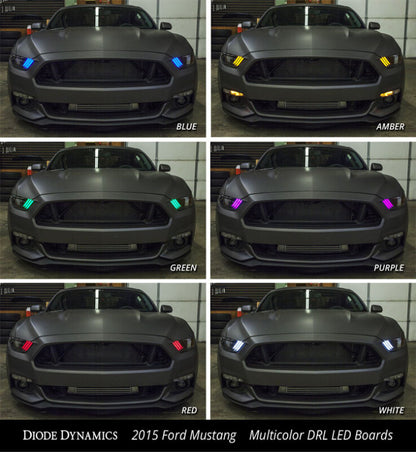 Diode Dynamics 15-17 Ford Mustang RGBW DRL LED Boards