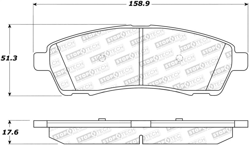 StopTech Street Disc Brake Pads - 305.07570 Stoptech