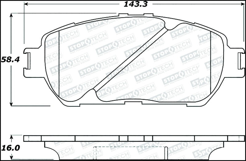 StopTech Street Disc Brake Pads - 305.09060