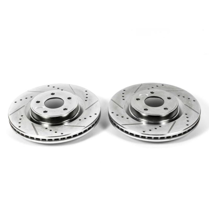 Power Stop 2013 Infiniti JX35 Front Evolution Drilled & Slotted Rotors - Pair PowerStop
