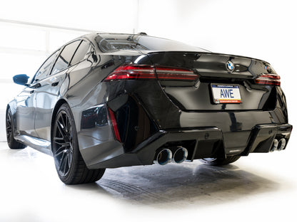 AWE BMW G90/G99 M5 Track Edition Catback Exhaust - Chrome Silver Tips