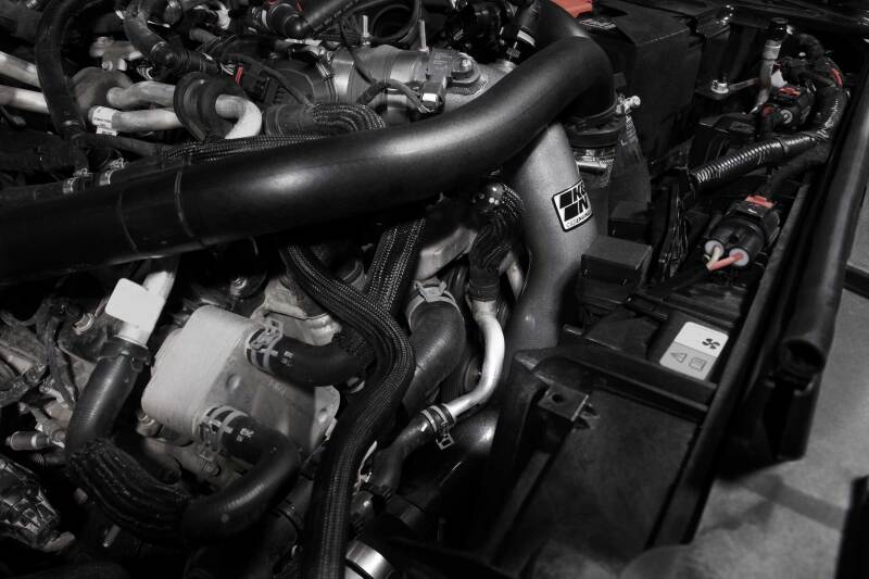 K&N 2023 Ford Bronco Raptor 3.0L V6 Aluminum Charge Pipe Kit - Gunmetal Gray K&N Engineering