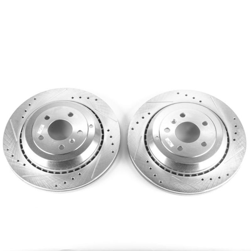 Power Stop 05-06 Mercedes-Benz G55 AMG Rear Evolution Drilled & Slotted Rotors - Pair PowerStop