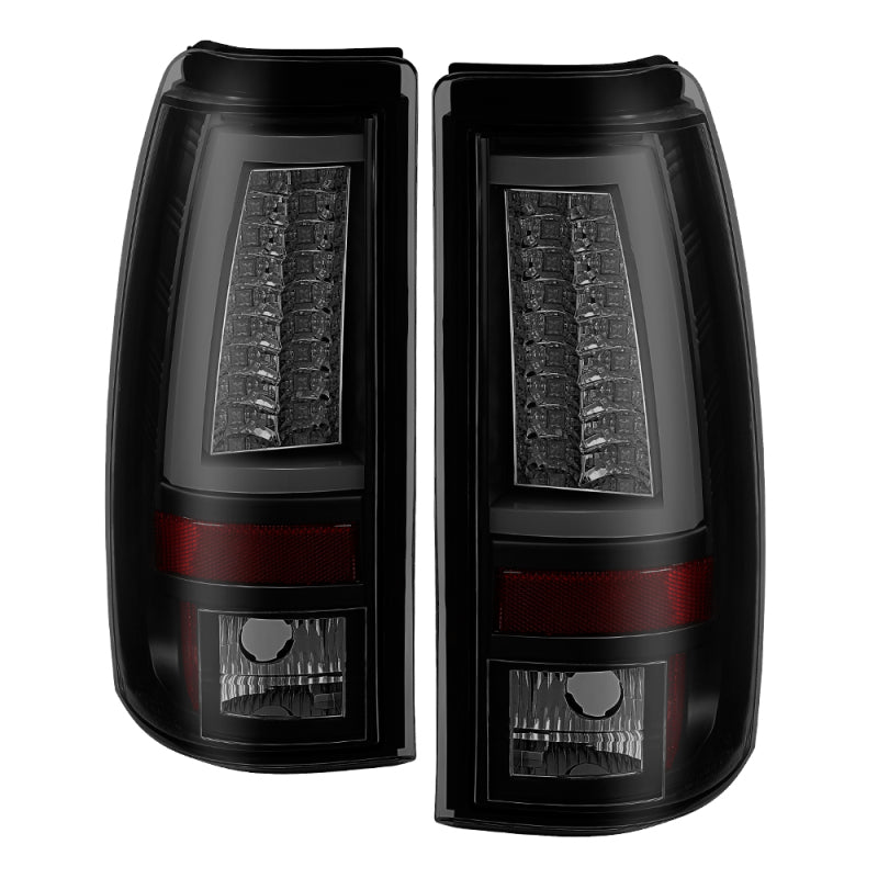 Spyder 03-06  Chevy Silverado (Does Not Fit Stepside) Version 2 LED Tail Lights - Black Smoke SPYDER