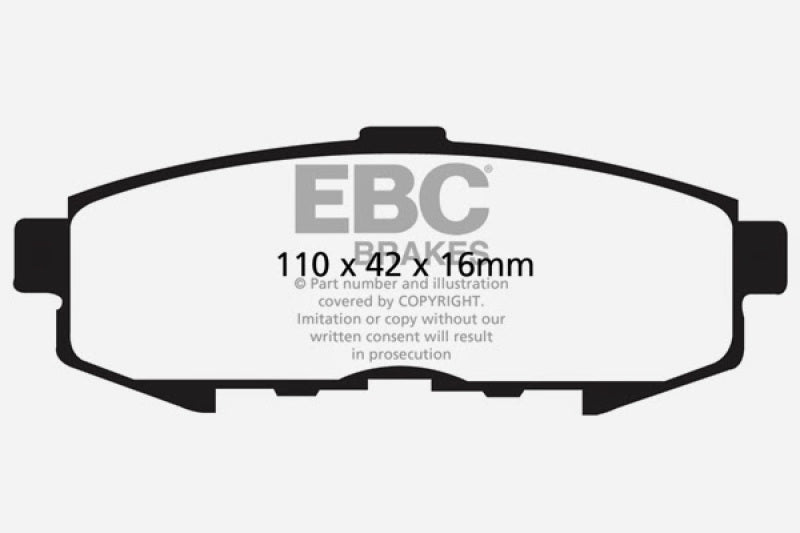 EBC GreenStuff Rear Brake Pads - DP61733 EBC