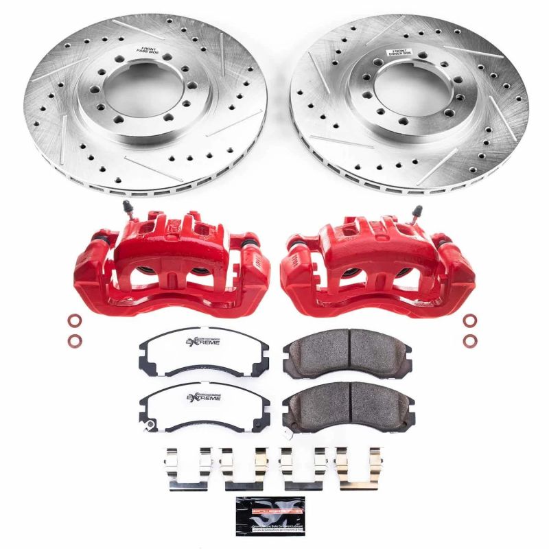 Power Stop 96-91 Mitsubishi Montero Front Z26 Street Warrior Brake Kit w/Calipers PowerStop