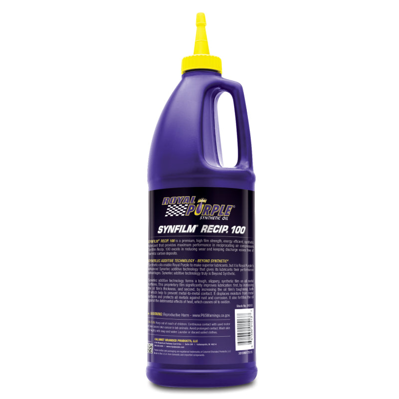 Royal Purple Synfilm Recip. 100 Reciprocating Air Compressor Oil - 1 Quart