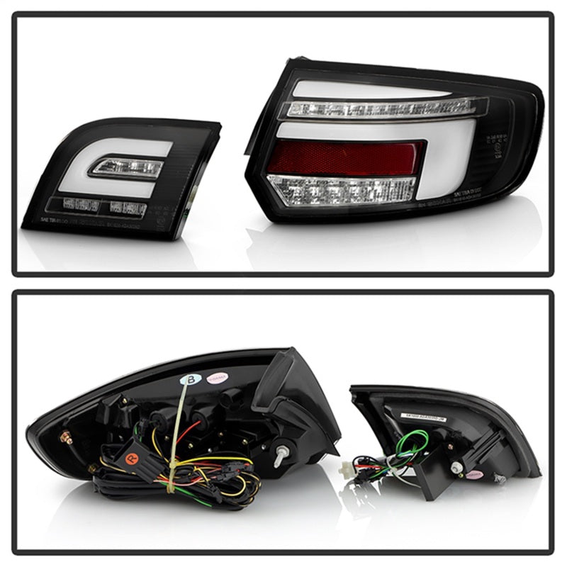 Spyder 03-08 Audi A3 Full LED Tail Lights - Black (ALT-YD-AA303-LED-BK) SPYDER