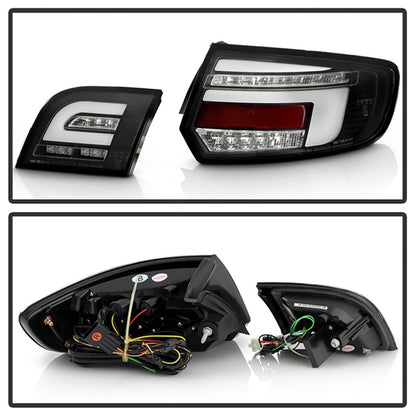 Spyder 03-08 Audi A3 Full LED Tail Lights - Black (ALT-YD-AA303-LED-BK) SPYDER