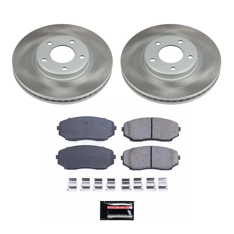 Power Stop 07-08 Lincoln MKX Front Semi-Coated Rotor Kit PowerStop