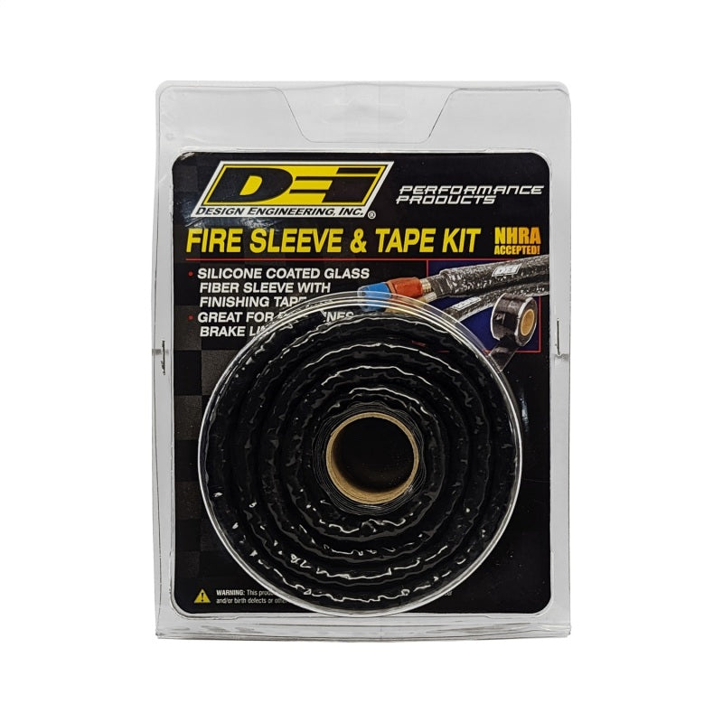 DEI Fire Sleeve and Tape Kit 3/8in I.D. x 3ft DEI