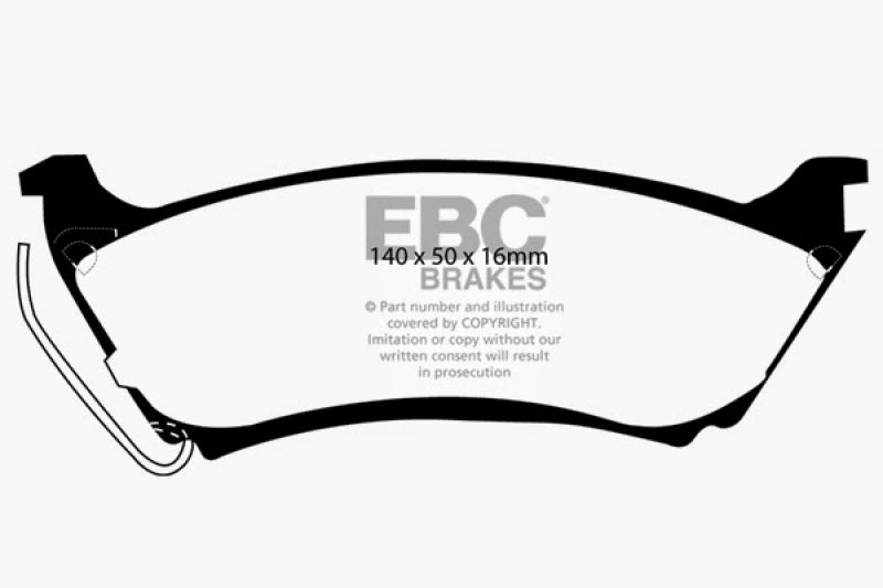 EBC RedStuff Rear Brake Pads - DP31233C EBC