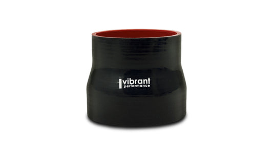Vibrant Performance Reducer Coupler, 3.50in ID x 4.25in ID x 4.50in Long - Black, Silicone Intake/Boost/Cooling Plumbing - Part 19748