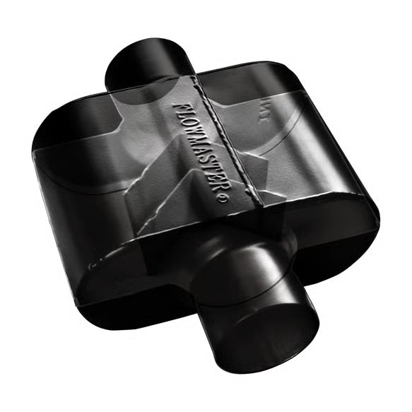 Flowmaster 842518 Super 10 Series Stainless Steel Muffler - 2.5-Inch Offset Inlet / Offset Outlet
