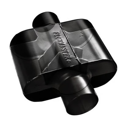 Flowmaster 842518 Super 10 Series Stainless Steel Muffler - 2.5-Inch Offset Inlet / Offset Outlet