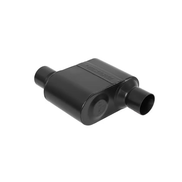 Flowmaster 842518 Super 10 Series Stainless Steel Muffler - 2.5-Inch Offset Inlet / Offset Outlet