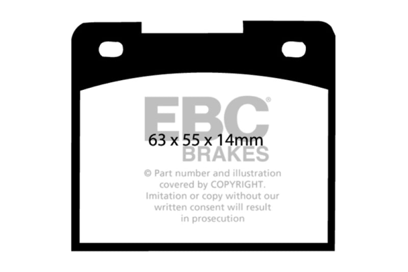 EBC YellowStuff Front Brake Pads - DP4114R EBC