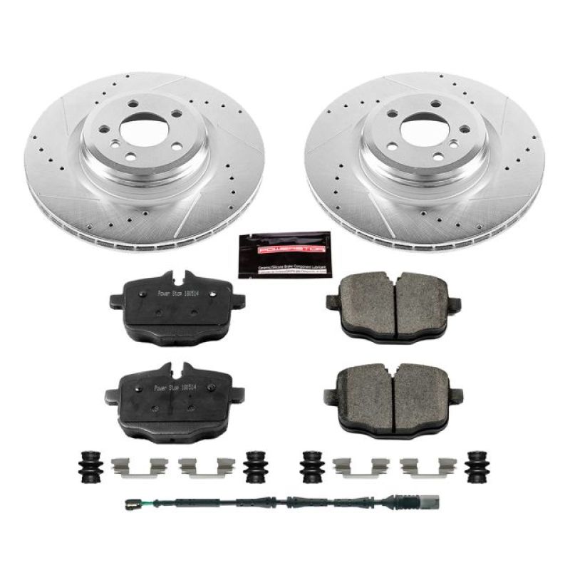Power Stop 10-15 BMW 550i GT Rear Z23 Evolution Sport Brake Kit PowerStop