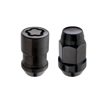 McGard M12x1.5 Black 5 Lug Install Kit Bulge Cone Seat - 84538