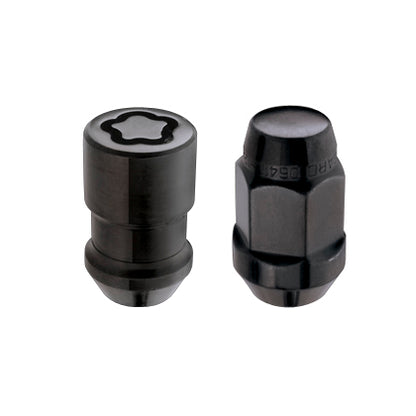 McGard M12x1.5 Black 5 Lug Install Kit Bulge Cone Seat - 84538