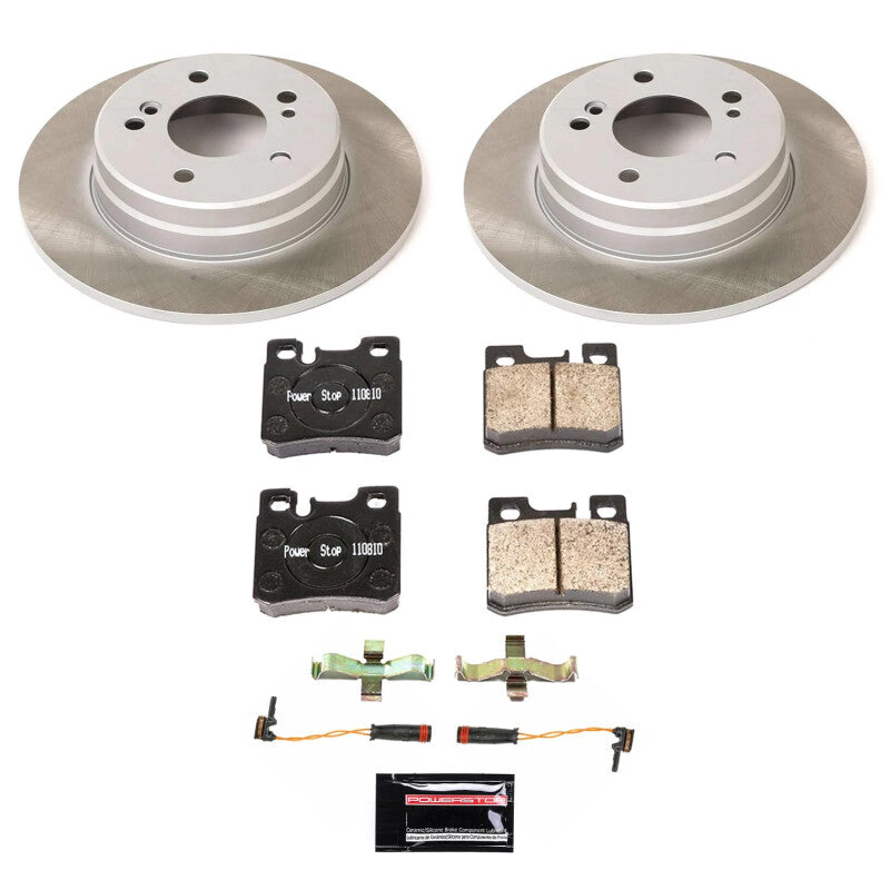 Power Stop 96-00 Mercedes-Benz C280 Rear Semi-Coated Rotor Kit PowerStop