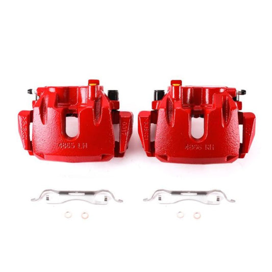 Power Stop 11-17 Dodge Durango Front Red Calipers w/Brackets - Pair PowerStop