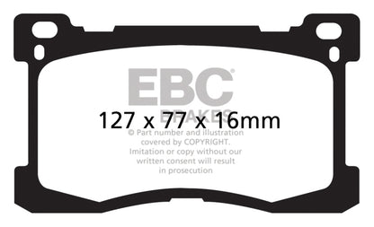 EBC RedStuff Front Brake Pads - DP31882C EBC