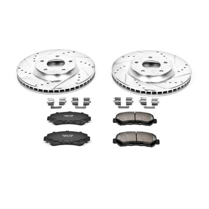 Power Stop 08-14 Nissan Rogue Front Z23 Evolution Sport Brake Kit PowerStop